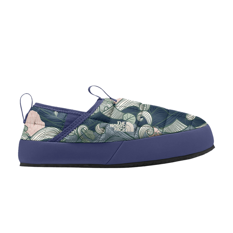 The North Face Thermoball Traction Mule 2 Kids 'Cave Blue Highball Waves Print'