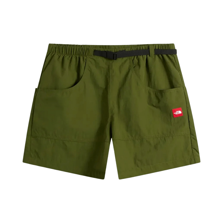 The North Face Red Box Nylon Belted Shorts 'Woodland Green'