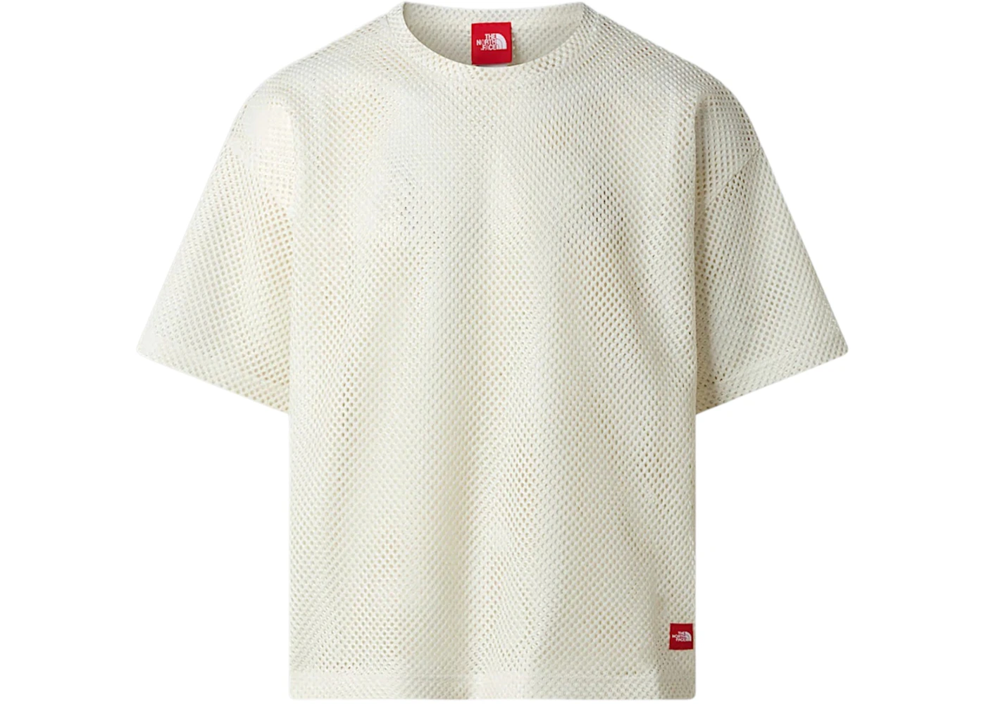 The North Face Red Box Mesh Tee White