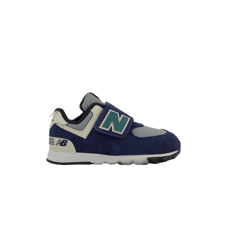 New Balance 574 New-B Hook & Loop Toddler 'Navy Slate Grey'