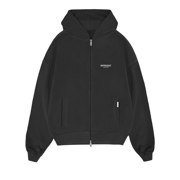 Represent Clo Owners Club Zip Hoodie 'Black'