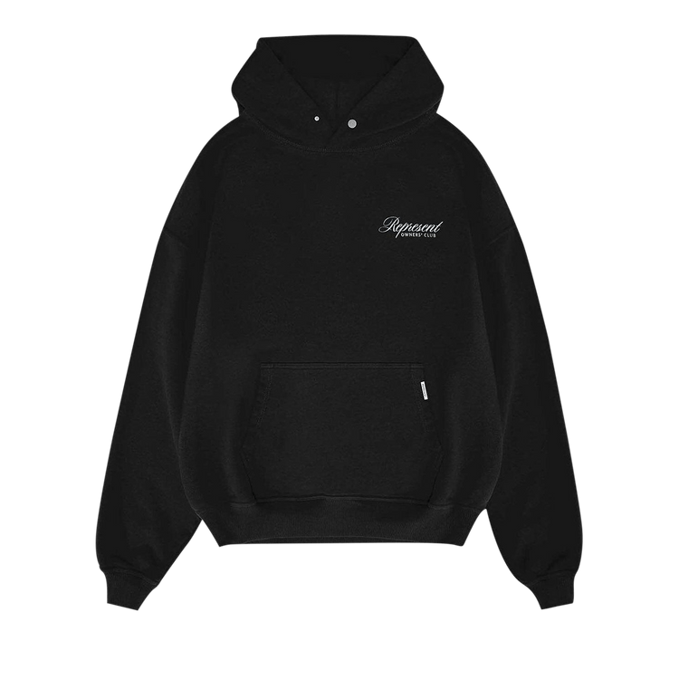 Represent Clo Owners Club Script Hoodie 'Black'