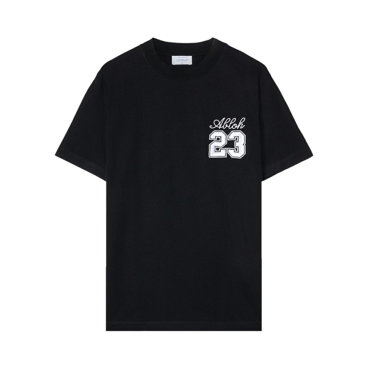 Off-White 23 Logo Slim Short-Sleeve Tee 'Black/White'