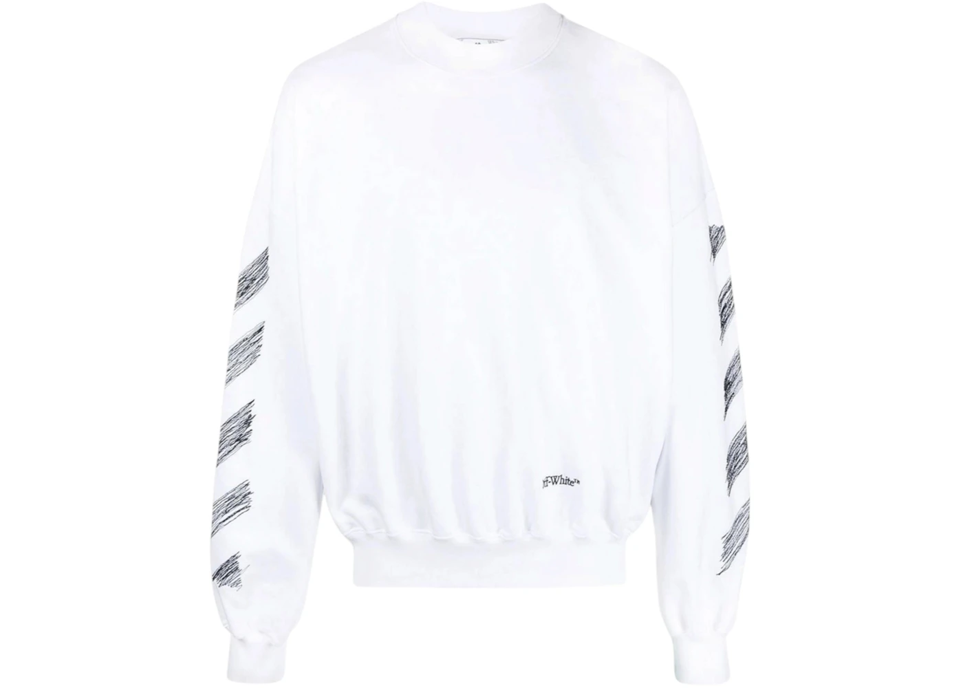OFF-WHITE Scribble Diag Print Sweatshirt White