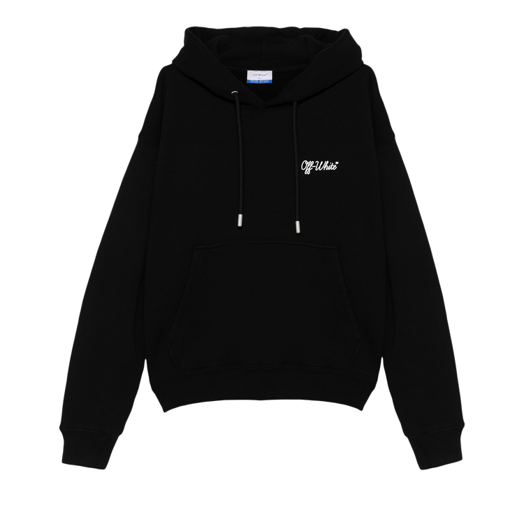 Off-White Script Skate Hoodie 'Black/White'