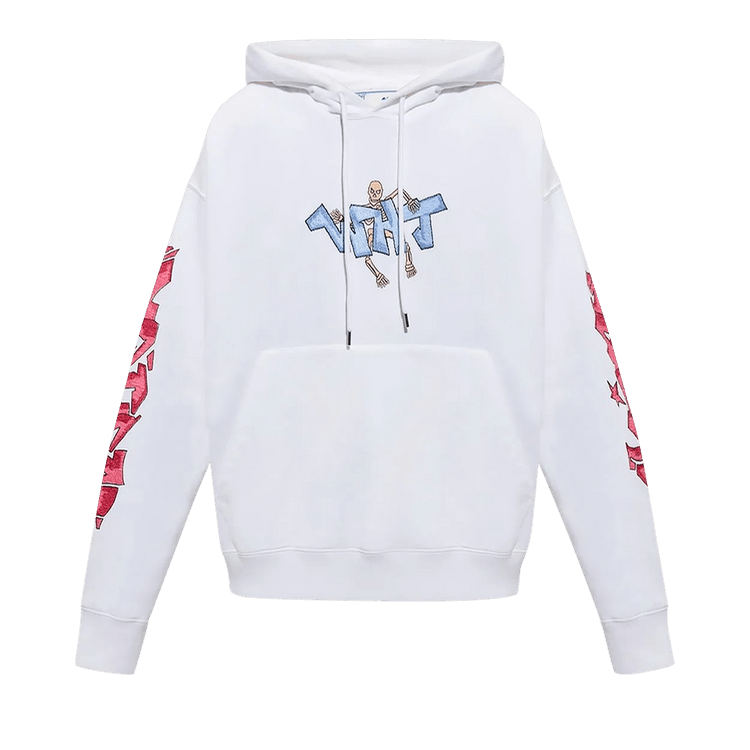 Off-White Graff Pupp Skate Hoodie 'White/Multicolor'