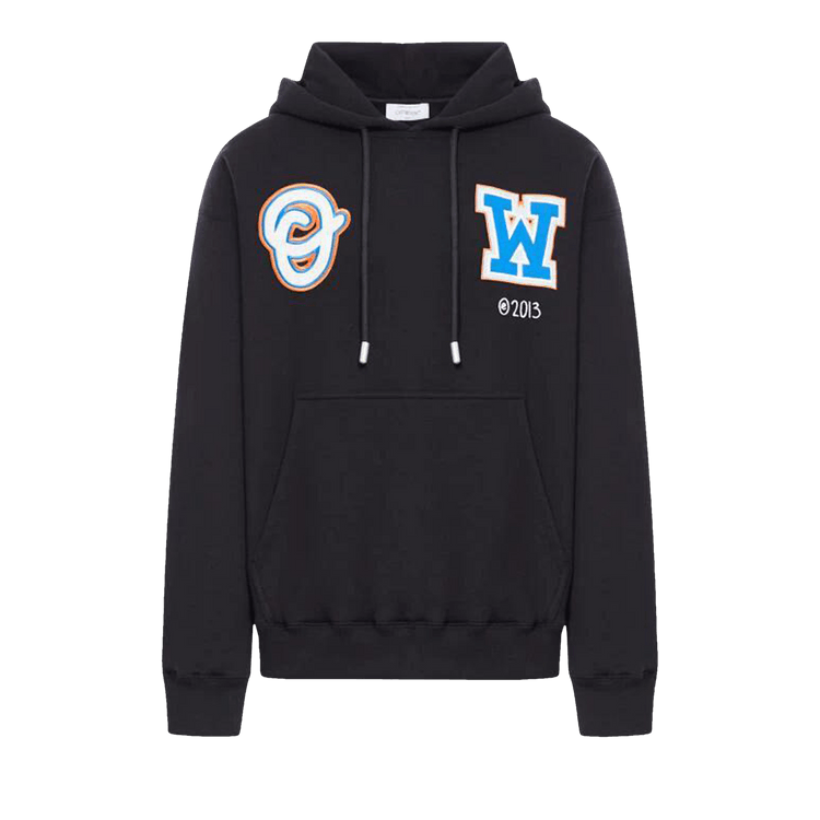 Off-White Wiz Patch Skate Hoodie 'Black/Multicolor'