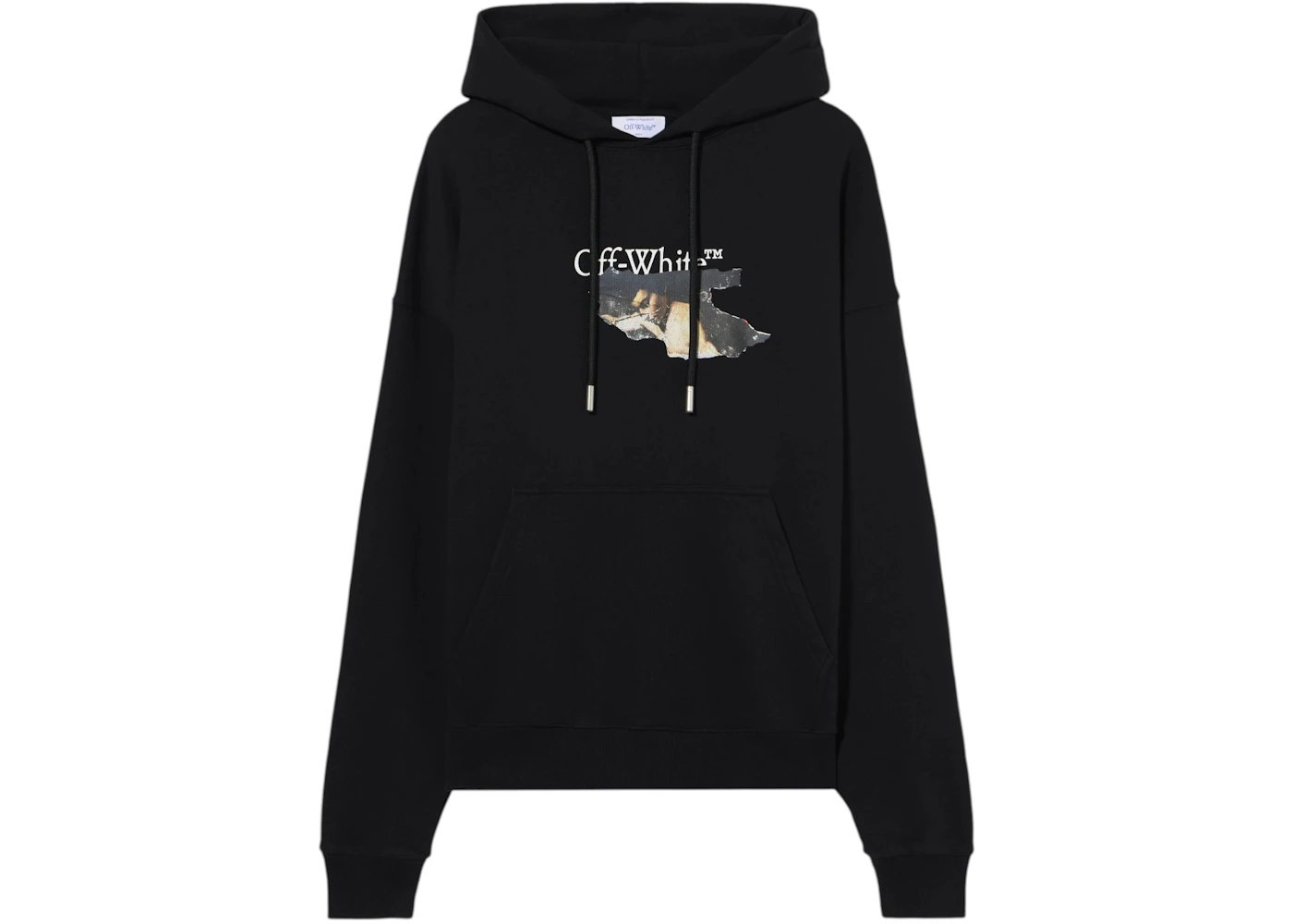 OFF-WHITE Paint Arrow Skate Hoodie Black/White