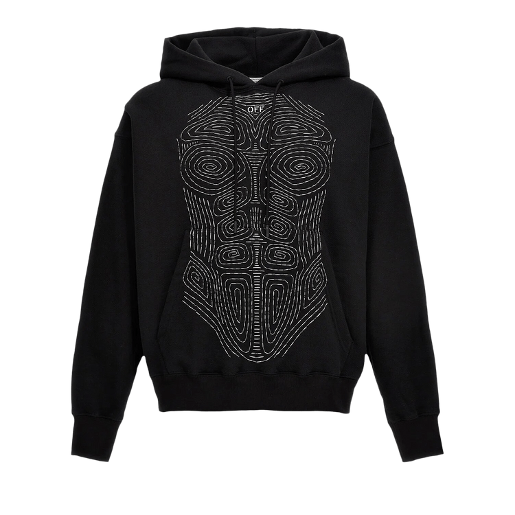 Off-White Body Stitch Skate Hoodie 'Black/White'
