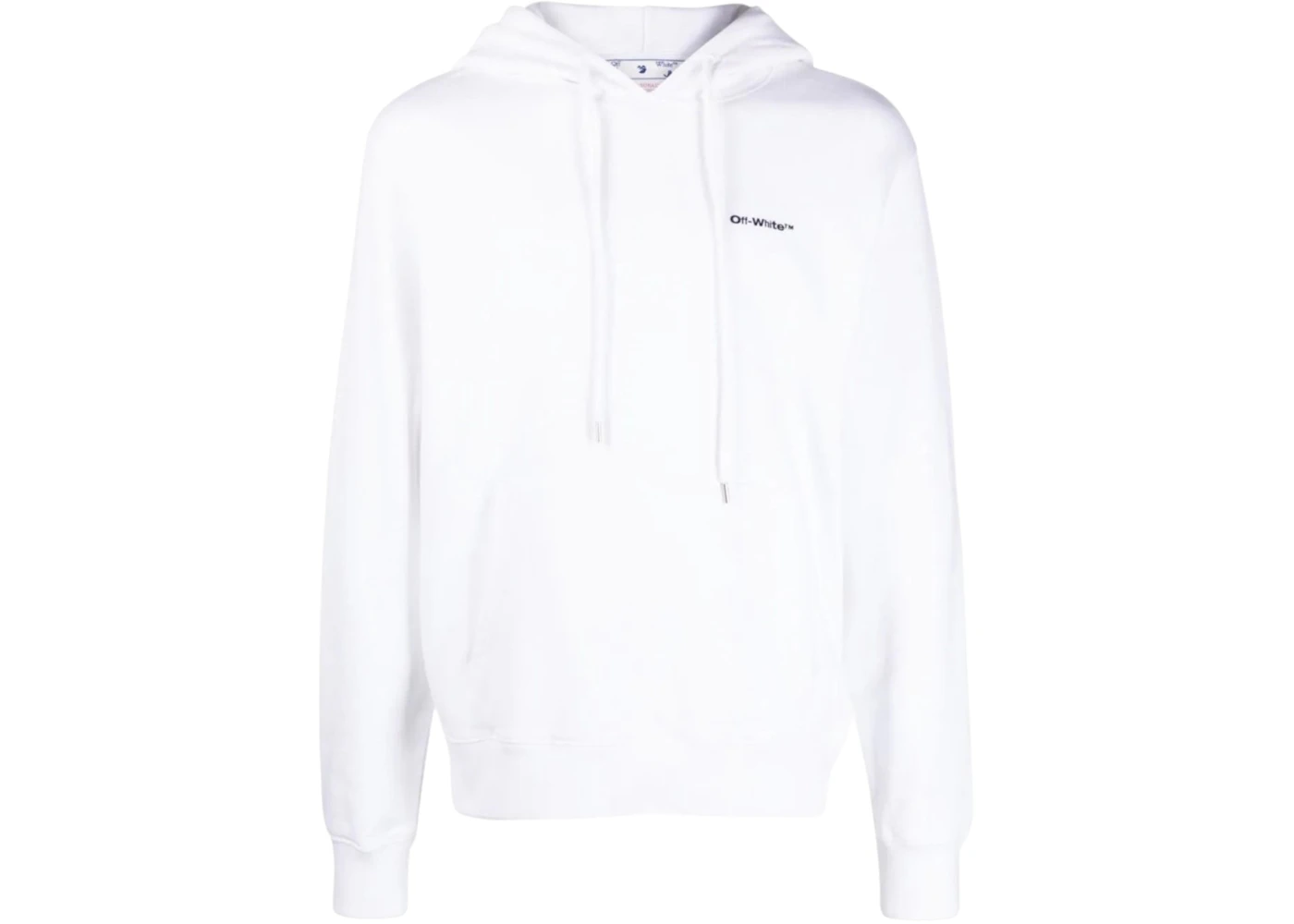 OFF-WHITE Diag Wave Outline Hoodie White