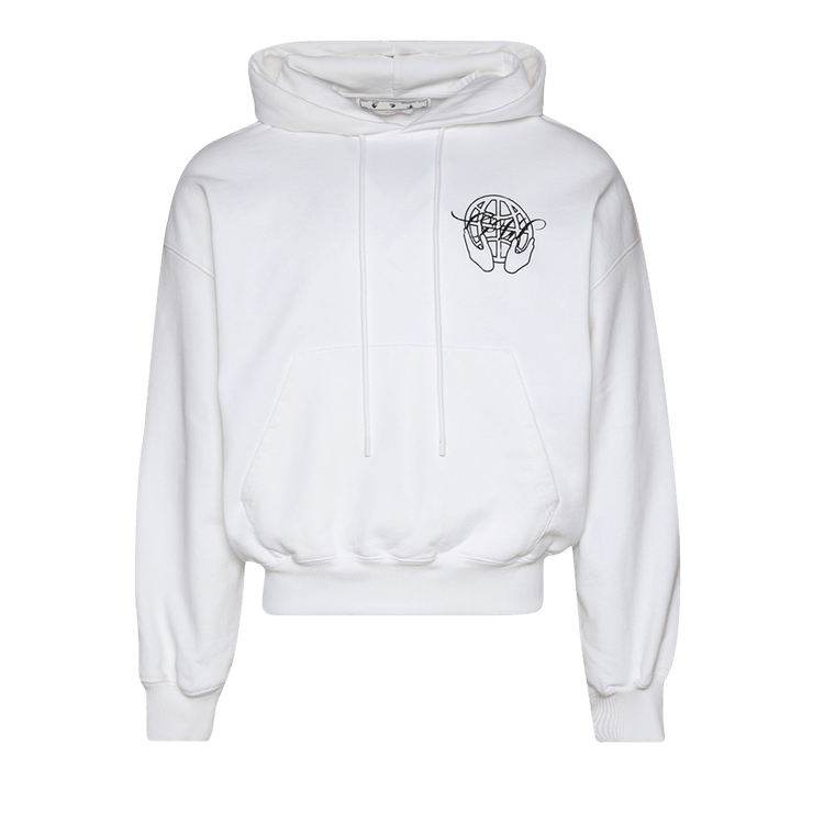 Off-White Hand Arrow Boxy Hoodie 'White/Black'