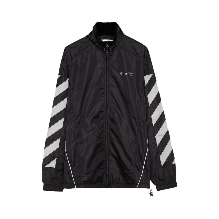 Off-White Diag Nylon Tracktop 'Black/Limestone'