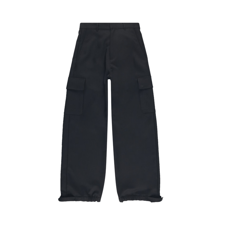 Off-White Embroidery Drill Cargo Pants 'Black/Black'