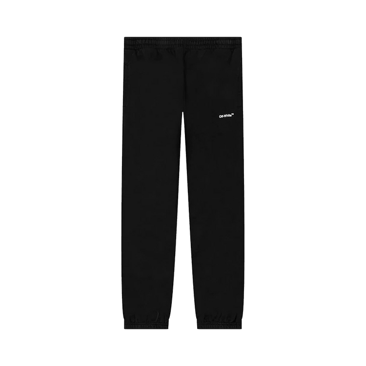 Off-White Wave Diag Slim Sweatpant 'Black/White'