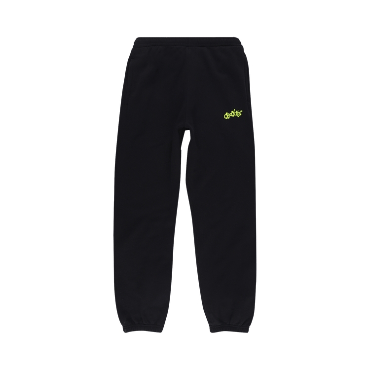 Off-White Opposite Arrow Slim Sweatpants 'Black/Lime'