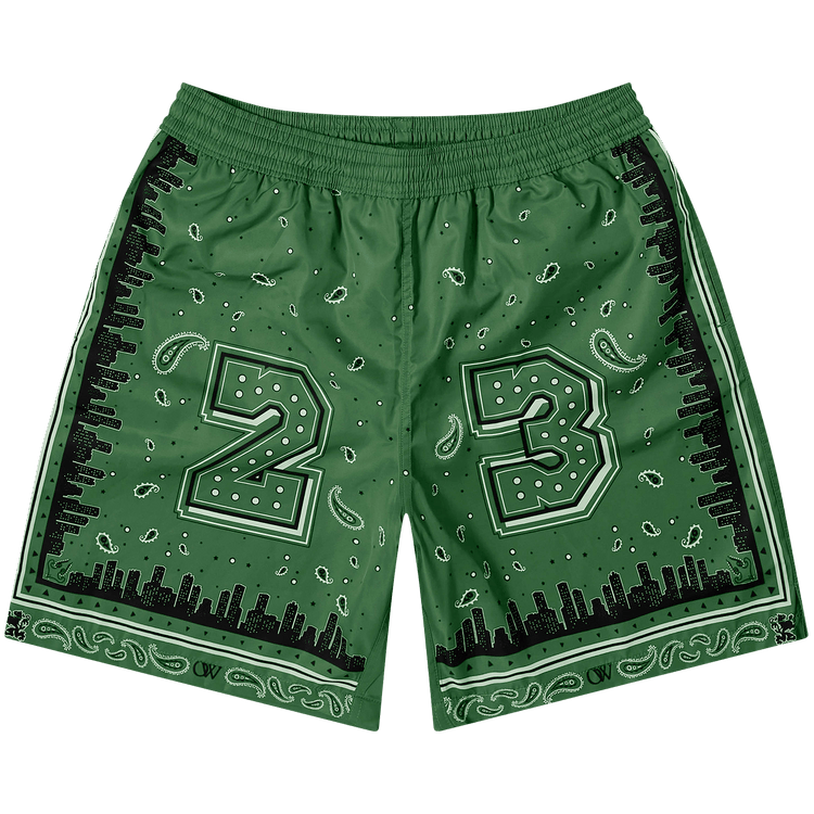 Off-White Bandana Surfer Swim Shorts 'Multicolor'
