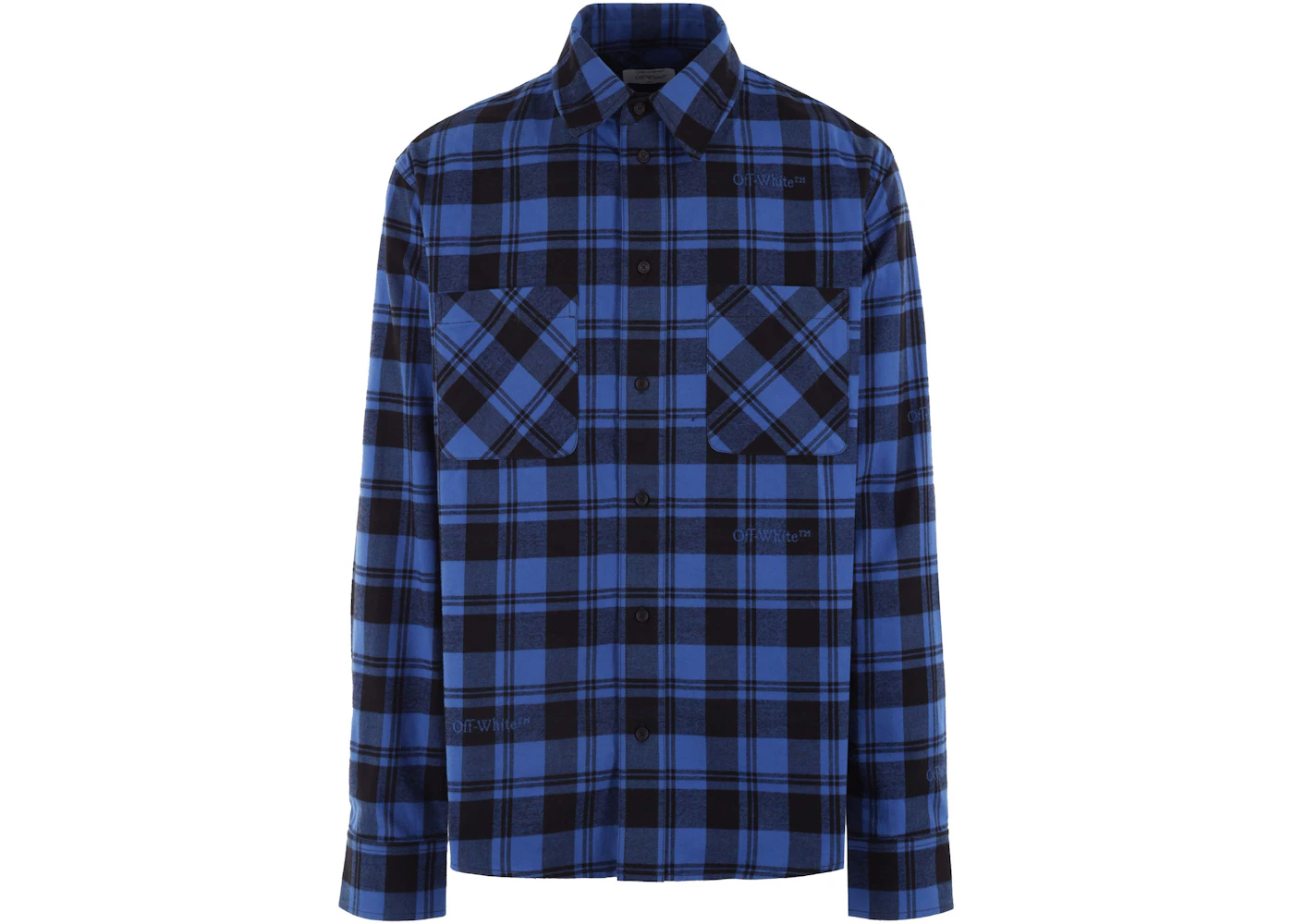 OFF-WHITE Flannel Shirt Blue/Black