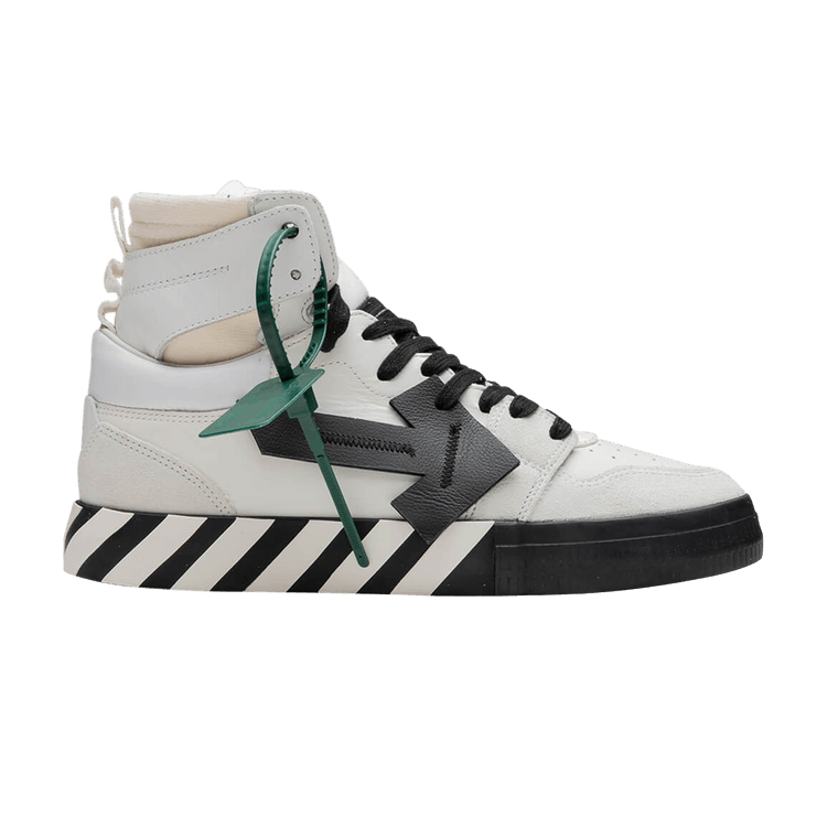 Off-White High Top Vulcanized 'White Black'