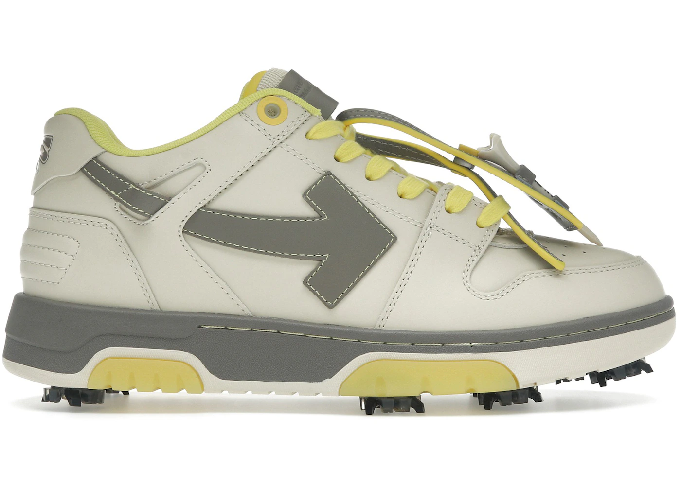 OFF-WHITE Out Of Office OOO Low Tops Golf Paris Hilinski Gray Yellow