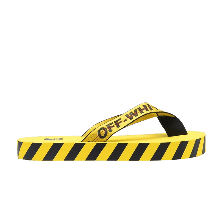 Off-White Industrial Flip Flops 'Logo Tape - Yellow' 2022