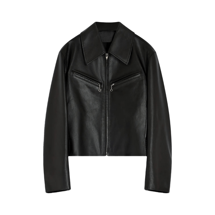Lemaire Boxy Leather Blouson 'Moka'