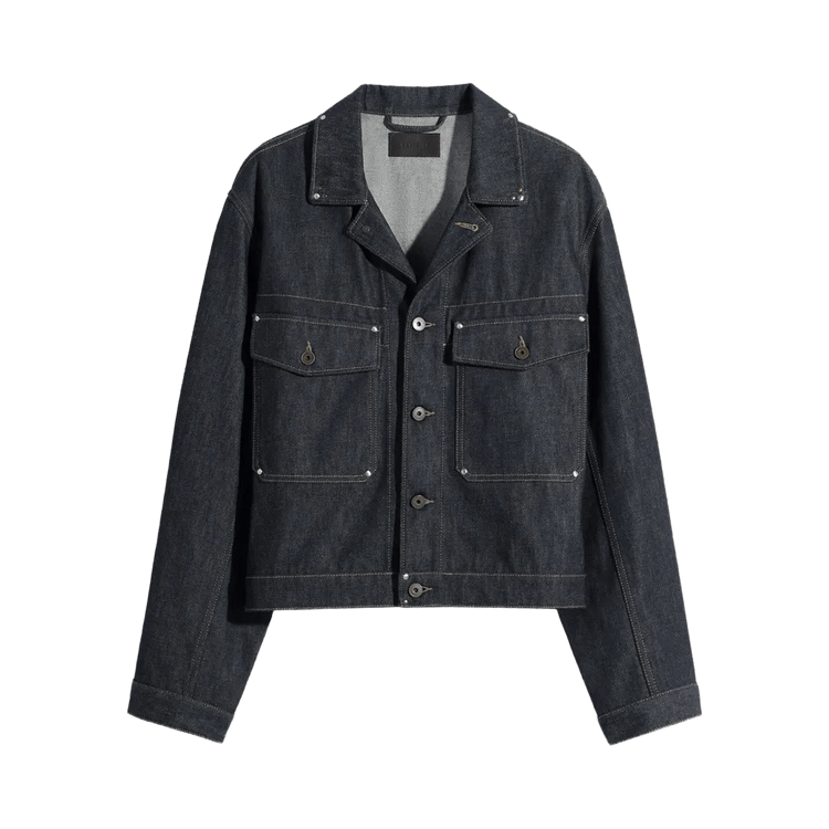 Lemaire Trucker Studs Jacket 'Slate'