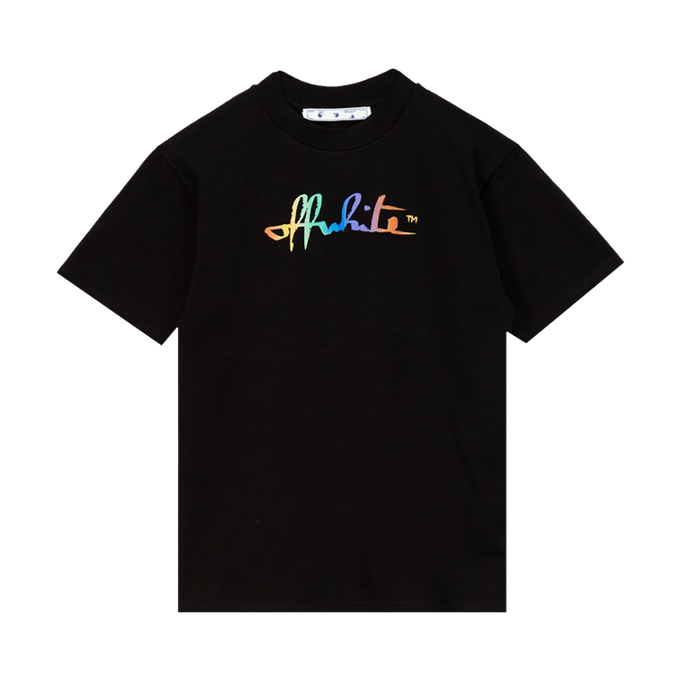 Off-White Rainbow Tomboy Tee 'Black/Multicolor'