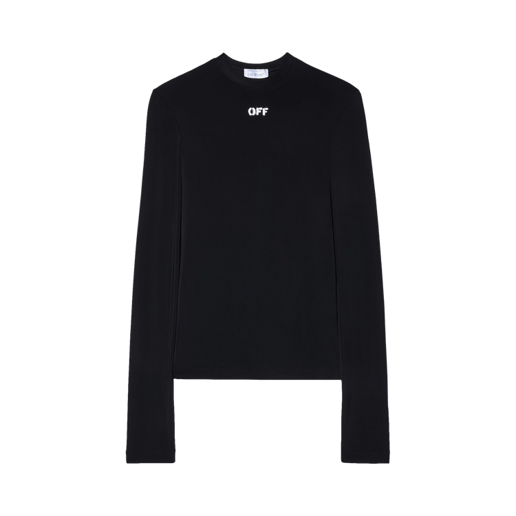 Off-White Logo Long-Sleeve T-Shirt 'Black/White'