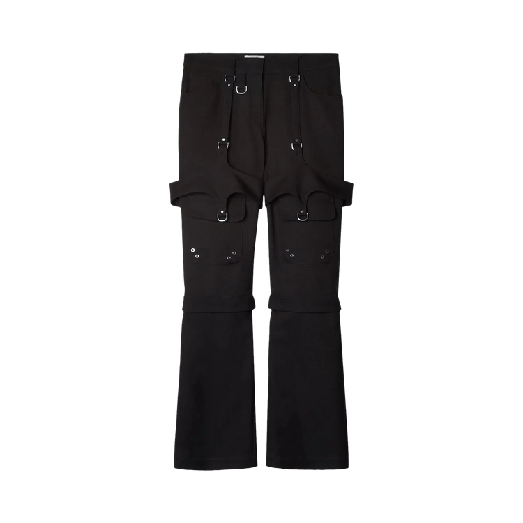 Off-White Wool Blend Cargo Zip Pants 'Black'