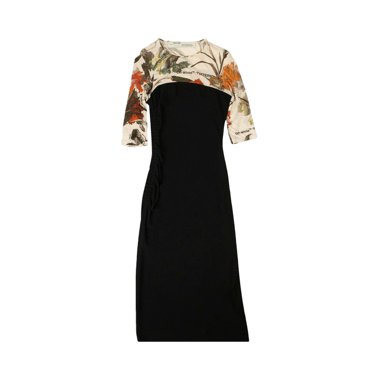 Off-White Two Layer Midi Dress 'Black'