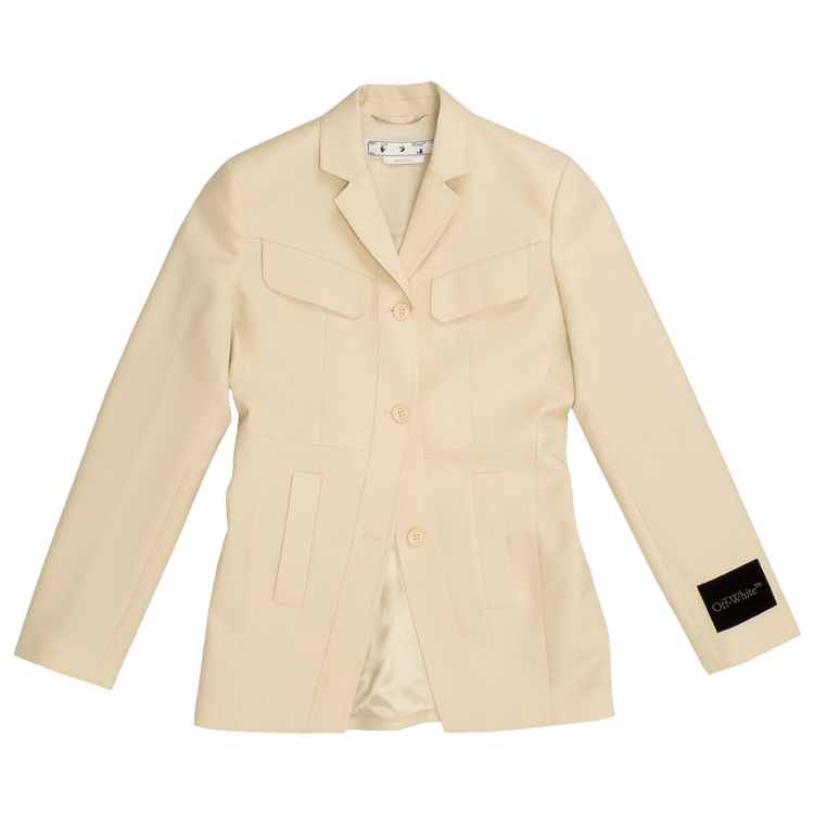 Off-White Toybox Dry Wo Belted Jacket 'Sand'