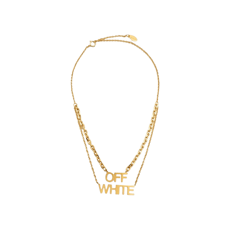 Off-White Logo Pendant Necklace 'Gold'