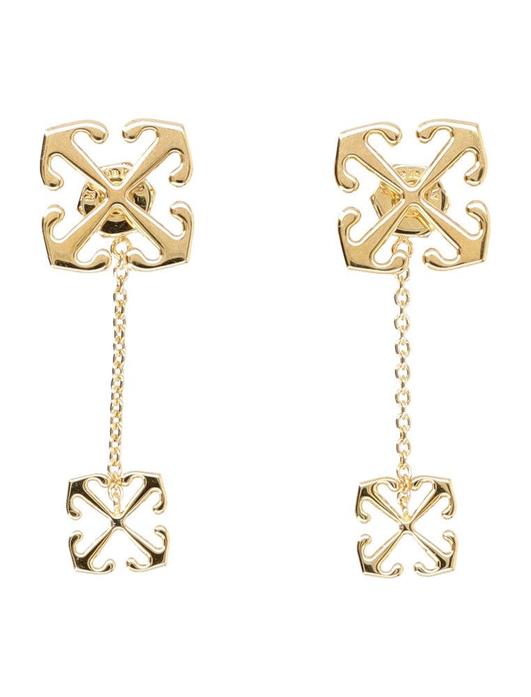 Off-White Double Arrow Earrings