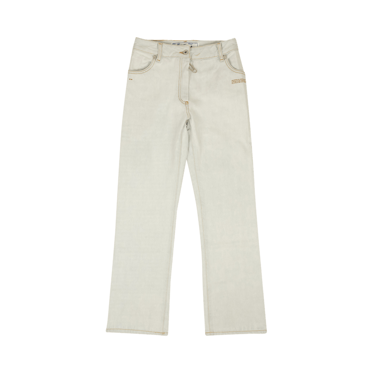 Off-White Cropped Leg Shorts 'Light Blue'