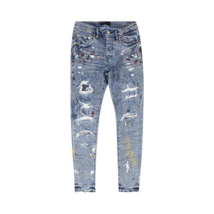PURPLE BRAND Paint Repair Jeans 'Indigo'
