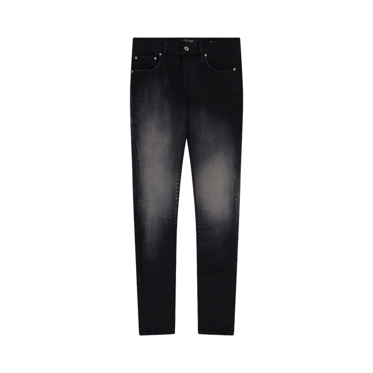 PURPLE BRAND High Contrast Dye Skinny Jeans 'Black'