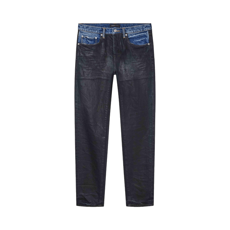 PURPLE BRAND Skinny Coated Indigo 'Black'