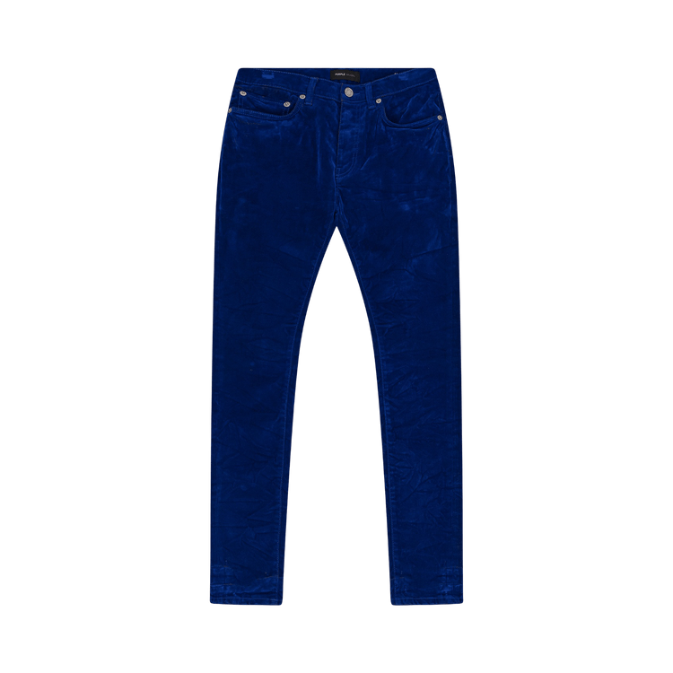 PURPLE BRAND Skinny Velours Flock 'Blue'