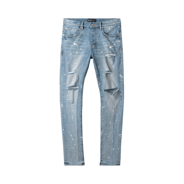 PURPLE BRAND Paint Jeans 'Light Indigo'