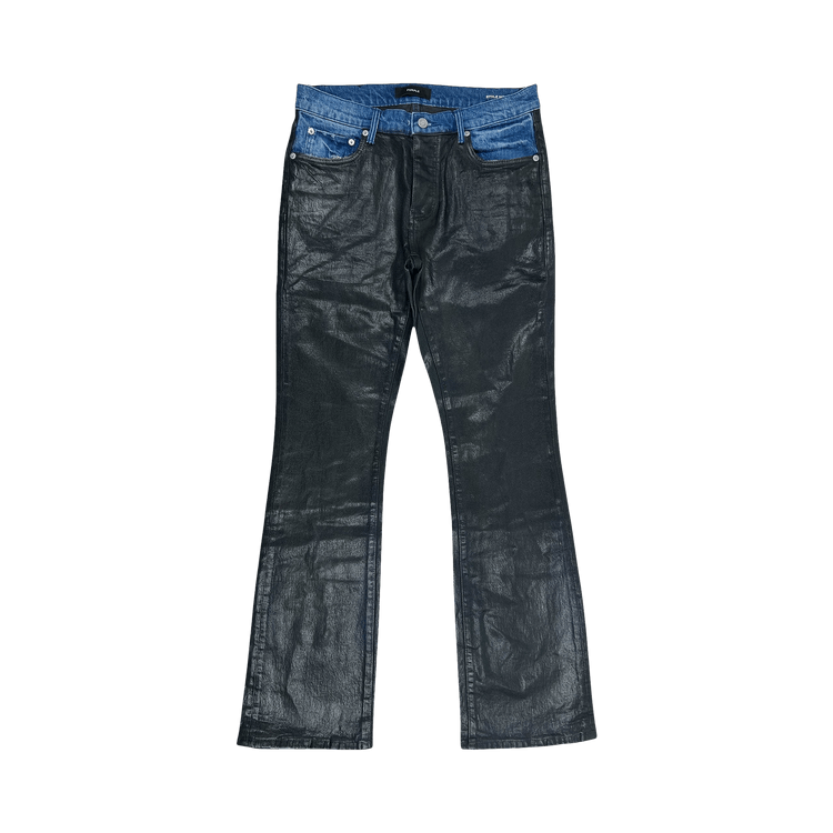 PURPLE BRAND Coated Indigo Flare 'Black'