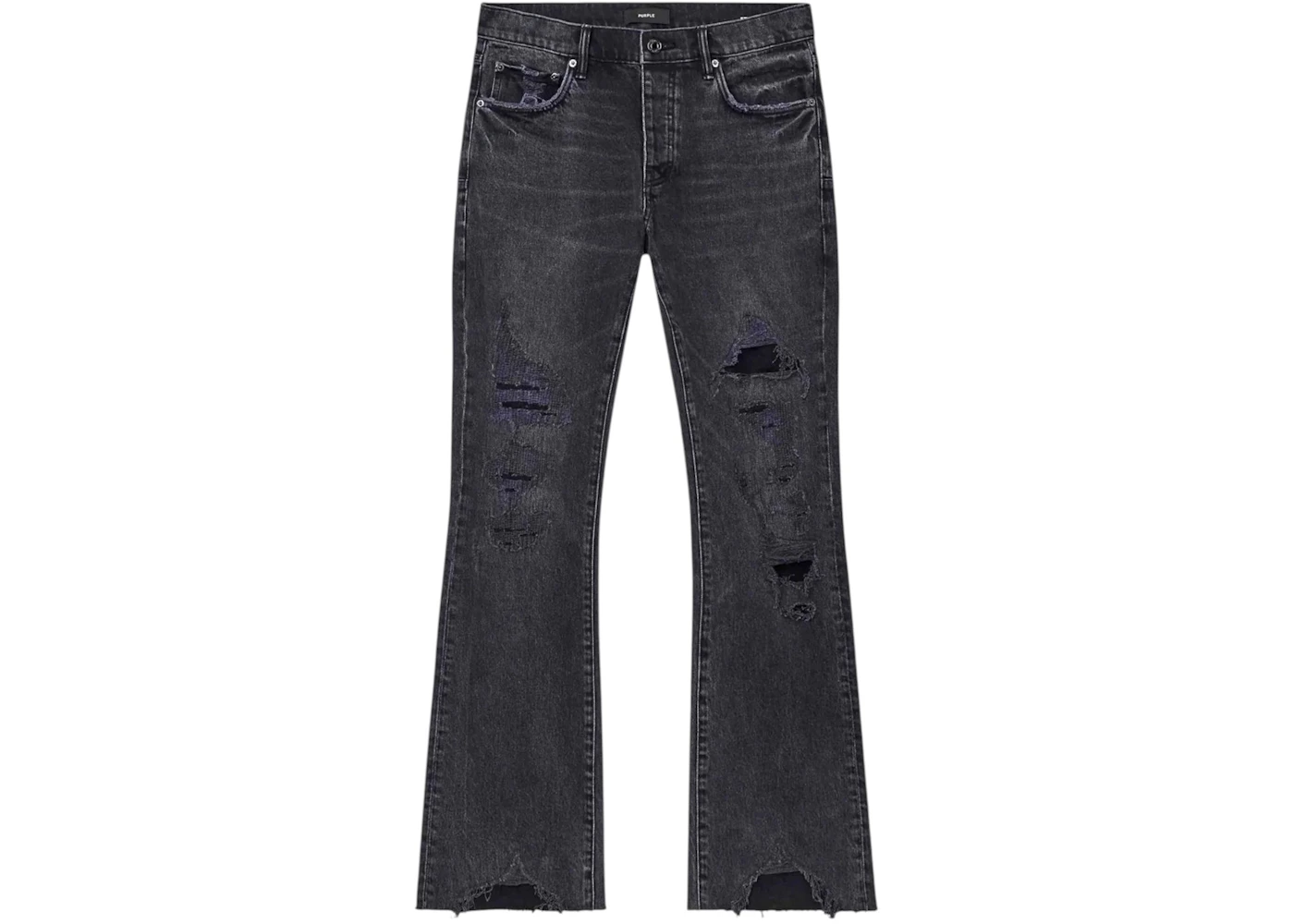 Purple Brand Vintage Heavy Destroy Jeans Black