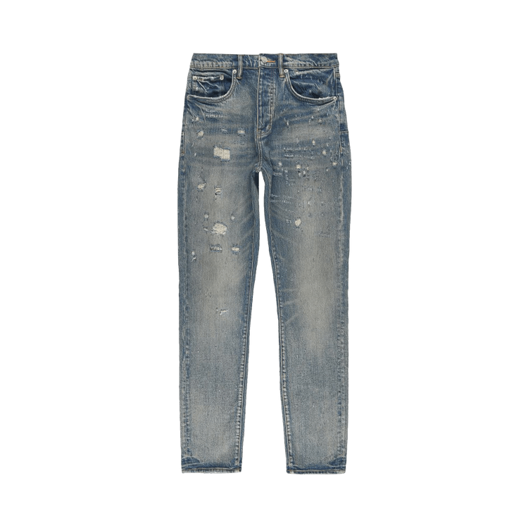 PURPLE BRAND P005 Straight 'Mid Indigo Vintage Laser'