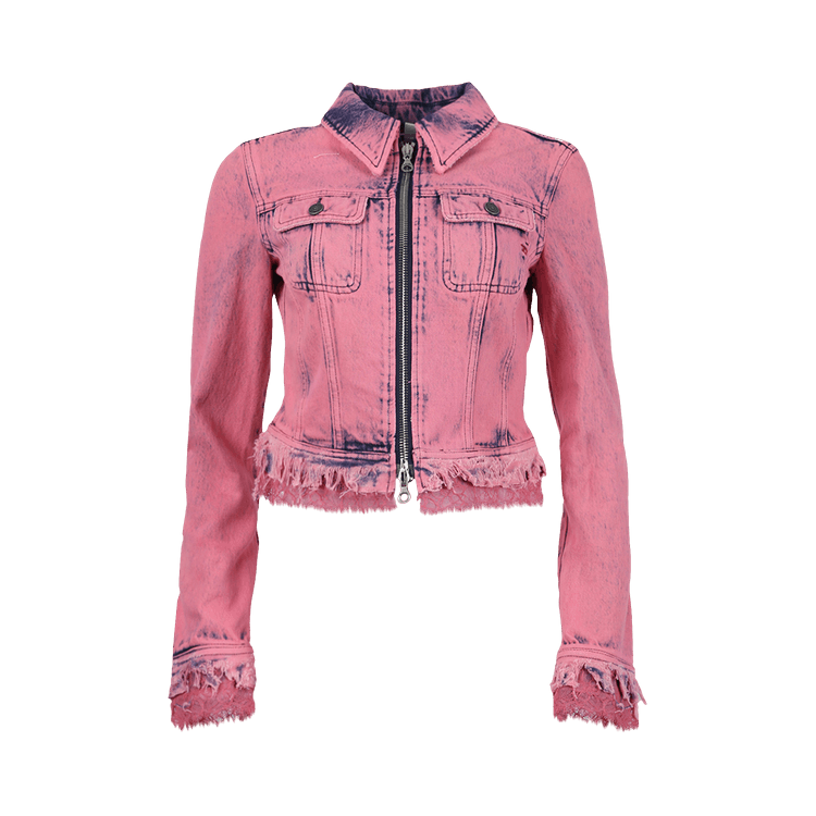 Diesel Slim Denim Zip Jacket 'Rose'