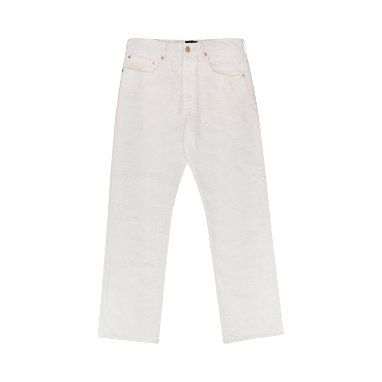 PURPLE BRAND Jacquard Straight 'Off White'