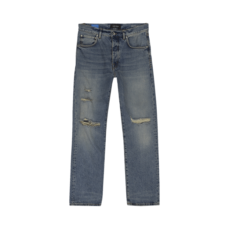 PURPLE BRAND Mid Rise Straight Jeans 'Mid Indigo'