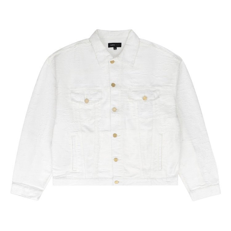 PURPLE BRAND Jacquard Jacket 'White'