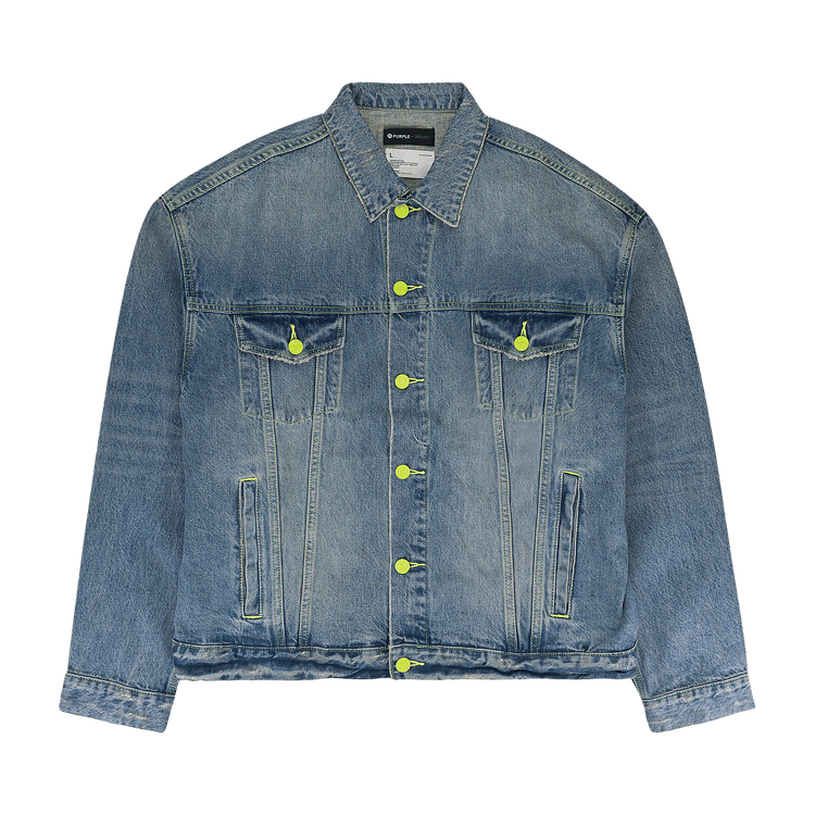 PURPLE BRAND Vintage Washed Denim Jacket 'Indigo'