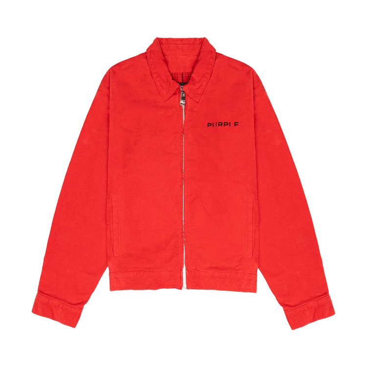 PURPLE BRAND Cord Flannel Lined Jacket 'Red'
