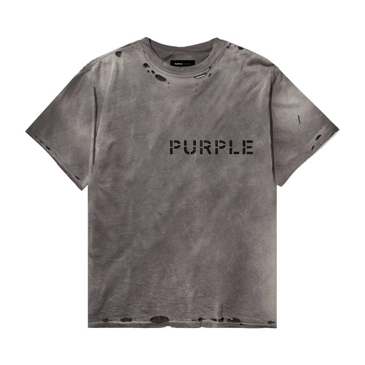 PURPLE BRAND Textured Inside Out T-Shirt 'Black'