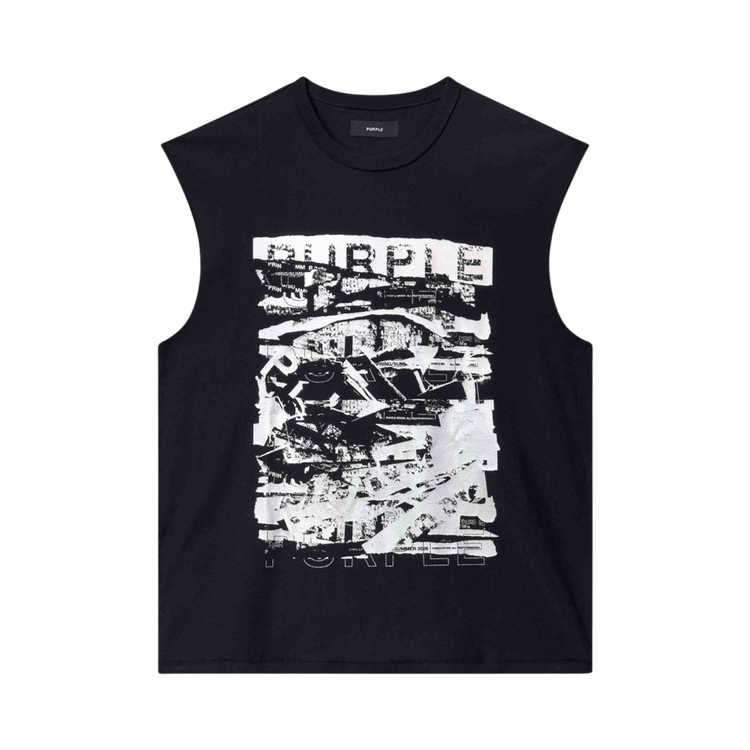 PURPLE BRAND Tank Top 'Black Foil'